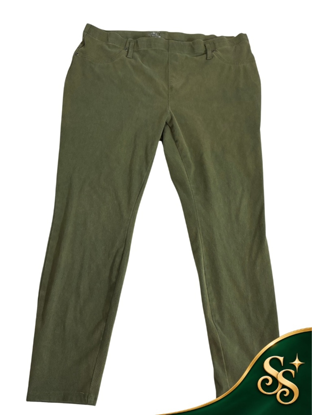 Olive Green Pants St. John’s Bay Straight Leg Classic Casual Women’s